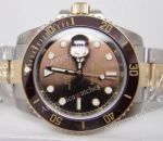 High Quality Replica Rolex Submariner Brown Face Brown Ceramic Bezel Mens Watch